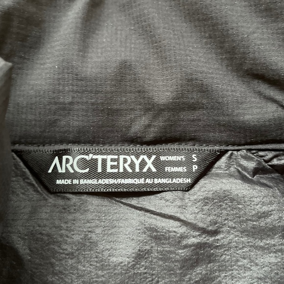 Arcteryx Atom Vest Black Compact Insulation Stretch Fleece Inside, Size S - Picture 5 of 11